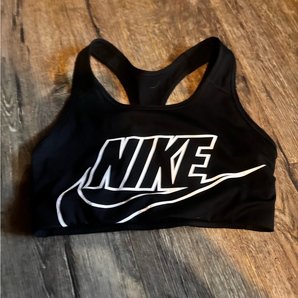 Nike Women's Black and White Sports Bra